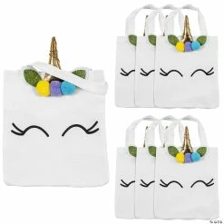 Best reviews of 👍 10" x 12" Medium Unicorn Nonwoven Tote Bags with Horn - 6 Pc. 🤩