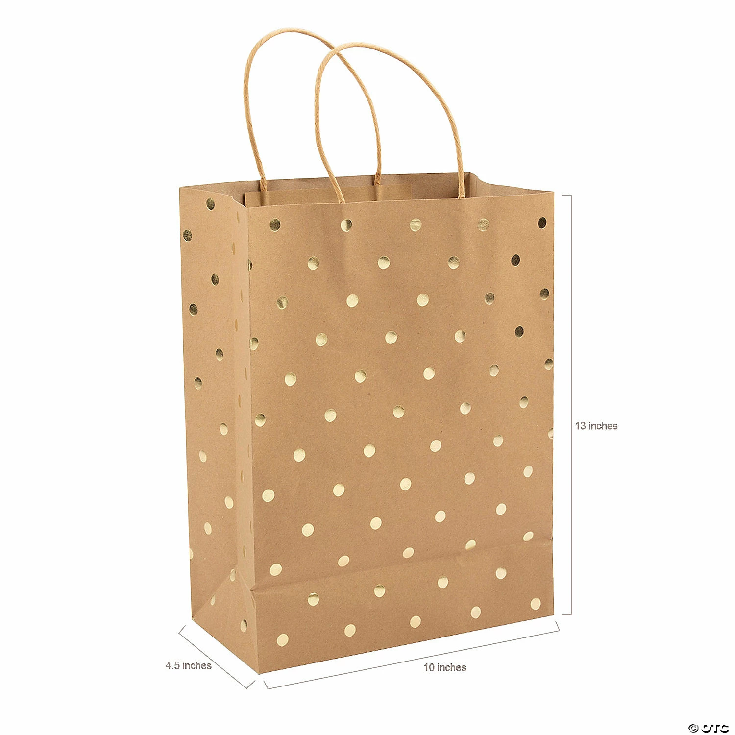 Top 10 β 10" x 13" Large Gold Foil Dot Kraft Paper Gift Bags - 12 Pc. π₯ 4 Top 10 β 10" x 13" Large Gold Foil Dot Kraft Paper Gift Bags - 12 Pc. π₯ - Image 2