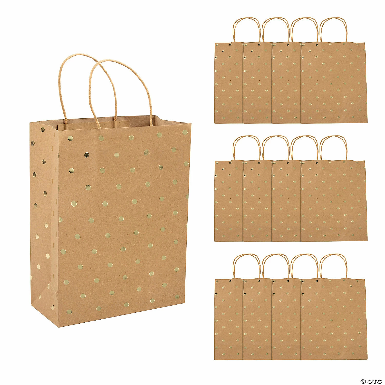 Top 10 β 10" x 13" Large Gold Foil Dot Kraft Paper Gift Bags - 12 Pc. π₯ 3 Top 10 β 10" x 13" Large Gold Foil Dot Kraft Paper Gift Bags - 12 Pc. π₯