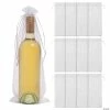 Wholesale ✨ 13" Large White Organza Wine Drawstring Bags - 12 Pc. 💯 -Cheap Birthday Party Favors Store 13 large white organza wine drawstring bags 12 pc 14151472