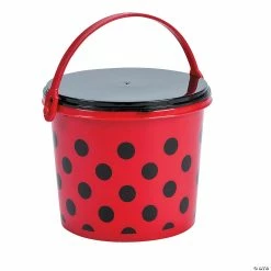 Outlet 🌟 Little Ladybug Favor Pails - 12 Pc. 🛒 -Cheap Birthday Party Favors Store 13648871