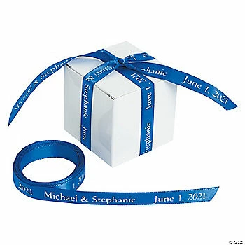 Discount 𧨠3/8" - Blue Personalized Ribbon - 25 ft. π 3 Discount 𧨠3/8" - Blue Personalized Ribbon - 25 ft. π
