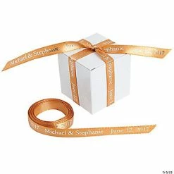 Best reviews of 🥰 3/8" - Gold Personalized Ribbon - 25 ft. ✨