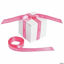 Best Sale 🔥 3/8" - Hot Pink Personalized Ribbon - 25 ft. 🌟