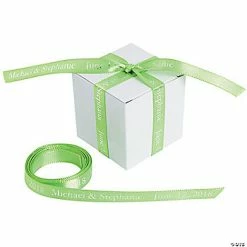 New 🌟 3/8" - Lime Green Personalized Ribbon - 25 ft. 😉