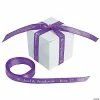 Promo 😍 3/8" - Purple Personalized Ribbon - 25 ft. ⌛ -Cheap Birthday Party Favors Store 13653270