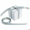 Cheap 🥰 3/8" - Silver Personalized Ribbon - 25 ft. 🔥 -Cheap Birthday Party Favors Store 13653272