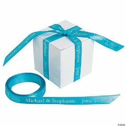Brand new 🌟 3/8" - Turquoise Personalized Ribbon - 25 ft. ⌛