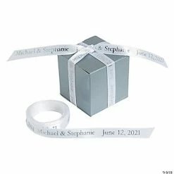 Brand new 🎁 3/8" - White Personalized Ribbon - 25 ft. 🎉