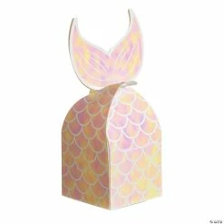 Wholesale 🌟 Mermaid Sparkle Tail Favor Boxes - 8 Pc. 🥰 -Cheap Birthday Party Favors Store 13833703