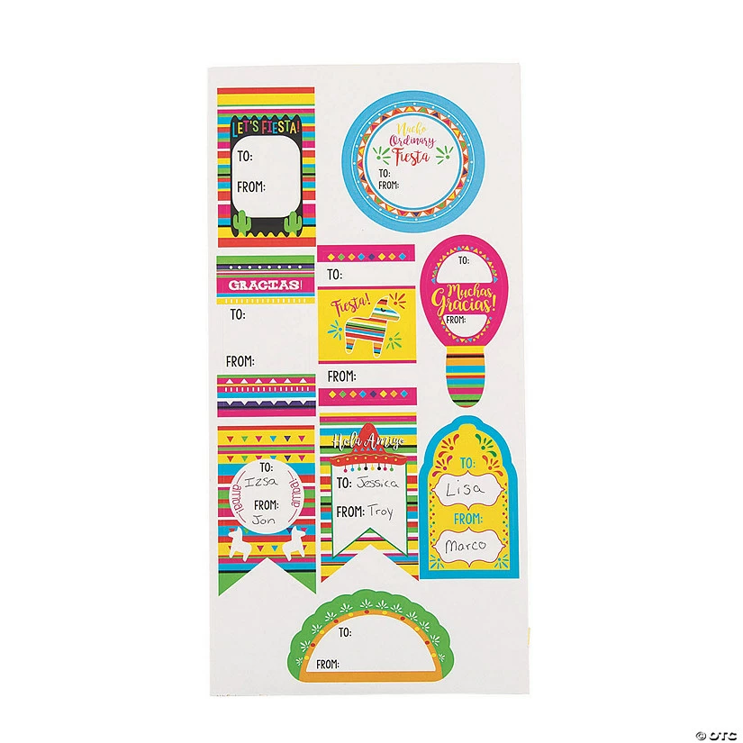 Flash Sale ๐ Fiesta Gift Tag Stickers - 12 Pc. ๐ 4 Flash Sale ๐ Fiesta Gift Tag Stickers - 12 Pc. ๐ - Image 2