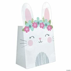 Outlet 😍 Bunny Party Treat Bags - 8 Pc. 😀 -Cheap Birthday Party Favors Store 13911571