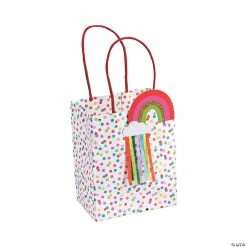 Promo 🛒 Small Confetti Gift Bags - 4 Pc. 🔔 -Cheap Birthday Party Favors Store 13932841