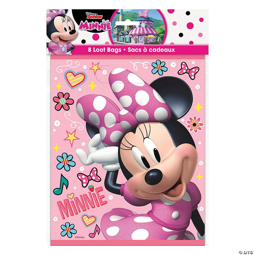 Brand new π Disney's Minnie Mouse Plastic Loot Bags - 8 Pc. π 4 Brand new π Disney's Minnie Mouse Plastic Loot Bags - 8 Pc. π - Image 2