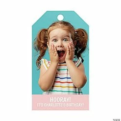 Coupon 😀 Personalized Custom Photo Gift Tags - 24 Pc. 😀