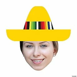 Cheap 🧨 Custom Photo Fiesta Sombrero Stickers - 24 Pc. 🤩