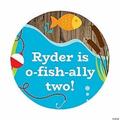 Hot Sale 🧨 Personalized Little Fisherman Favor Stickers - 80 Pc. ⌛
