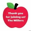 Budget 🧨 Personalized Apple-Shaped Favor Stickers - 144 Pc. 👍 -Cheap Birthday Party Favors Store 13989918