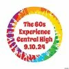Wholesale 🎁 Personalized 60s Favor Stickers - 144 Pc. 💯 -Cheap Birthday Party Favors Store 13990602