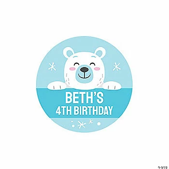 Brand new π Personalized Winter Arctic Animal Favor Stickers - 144 Pc. β 3 Brand new π Personalized Winter Arctic Animal Favor Stickers - 144 Pc. β