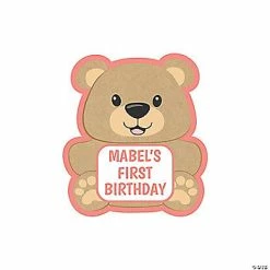 Flash Sale 🛒 Personalized Teddy Bear Favor Stickers 🎉