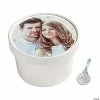 Wholesale ❤️ Custom Photo Round Favor Boxes with Lids - 12 Pc. 🌟 -Cheap Birthday Party Favors Store 14095722