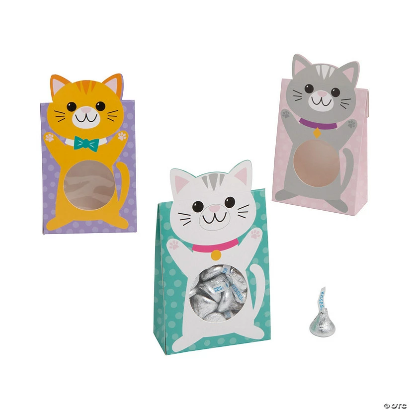 Best Pirce π Cat Party Favor Boxes with Window β 12 Pc. π₯ 4 Best Pirce π Cat Party Favor Boxes with Window β 12 Pc. π₯ - Image 2
