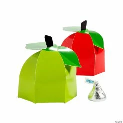 Top 10 😀 Apple-Shaped Treat Boxes - 12 Pc. 😀 -Cheap Birthday Party Favors Store 14115285