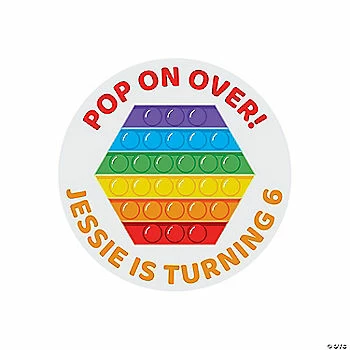 Outlet โ Personalized Lotsa Pops Party Favor Stickers โ 48 Pc. ๐ 3 Outlet โ Personalized Lotsa Pops Party Favor Stickers โ 48 Pc. ๐