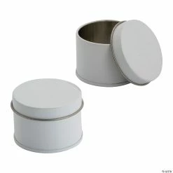 Cheap π₯ White Round Metal Favor Tins - 24 Pc. π 5 Cheap π₯ White Round Metal Favor Tins - 24 Pc. π -Cheap Birthday Party Favors Store 14193378
