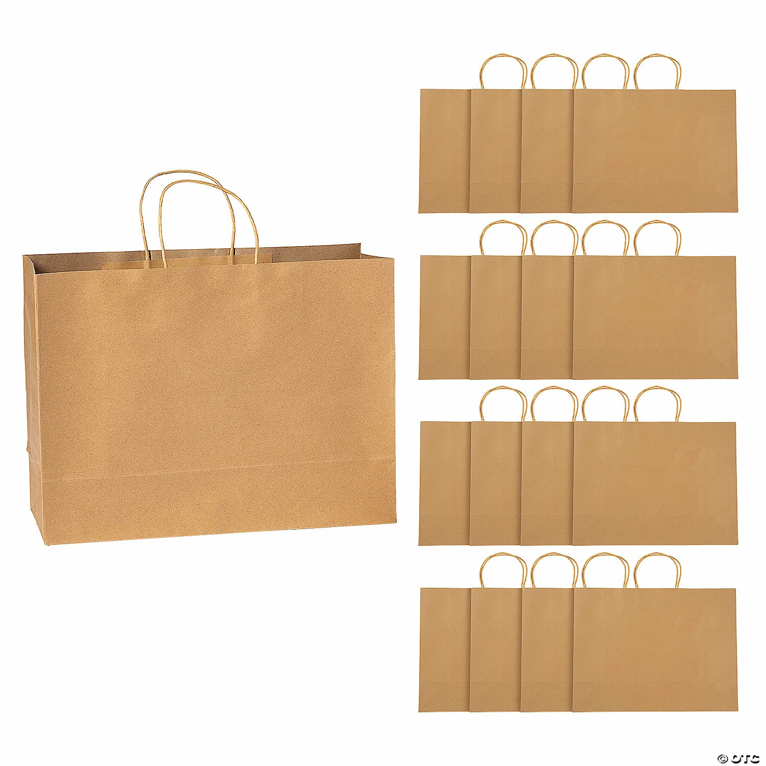 Deals π 16" x 12" Large Kraft Paper Shopper Bags - 12 Pc. π 3 Deals π 16" x 12" Large Kraft Paper Shopper Bags - 12 Pc. π