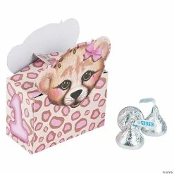 Discount ❤️ 1st 🎂 Birthday Cheetah Favor Boxes - 12 Pc. 👏