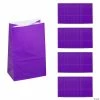 Flash Sale 🧨 Mini Treat Bags - 24 Pc. 👍 -Cheap Birthday Party Favors Store 3 1 2 x 6 1 2 purple treat bags 24 pc 3 3560