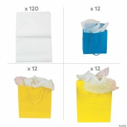 Hot Sale ❤️ 4 3/8" - 10 1/2" x 5 1/2" - 13" Small, Medium & Large Neon Paper Gift Bags & White Tissue Paper Kit - 36 Pc. 🤩 -Cheap Birthday Party Favors Store 4 3 8 10 1 2 x 5 1 2 13 small medium and large neon paper gift bags and white tissue paper kit 36 pc 13980060 a01