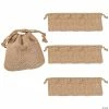Budget 🔔 4" x 4" Mini Burlap Drawstring Treat Bags - 12 Pc. 😍 -Cheap Birthday Party Favors Store 4 x 4 mini burlap drawstring treat bags 12 pc 13629511