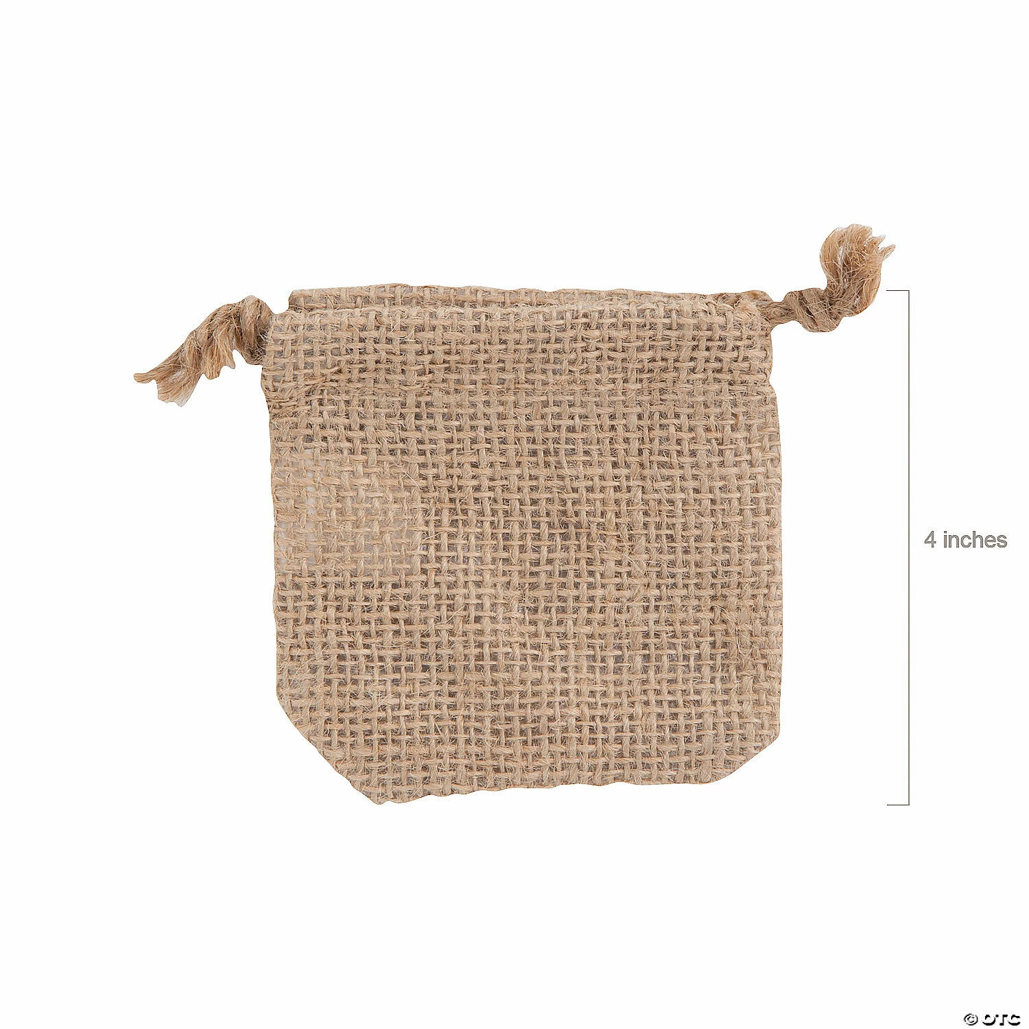 Budget 🔔 4" x 4" Mini Burlap Drawstring Treat Bags - 12 Pc. 😍 4 Budget 🔔 4" x 4" Mini Burlap Drawstring Treat Bags - 12 Pc. 😍 - Image 2