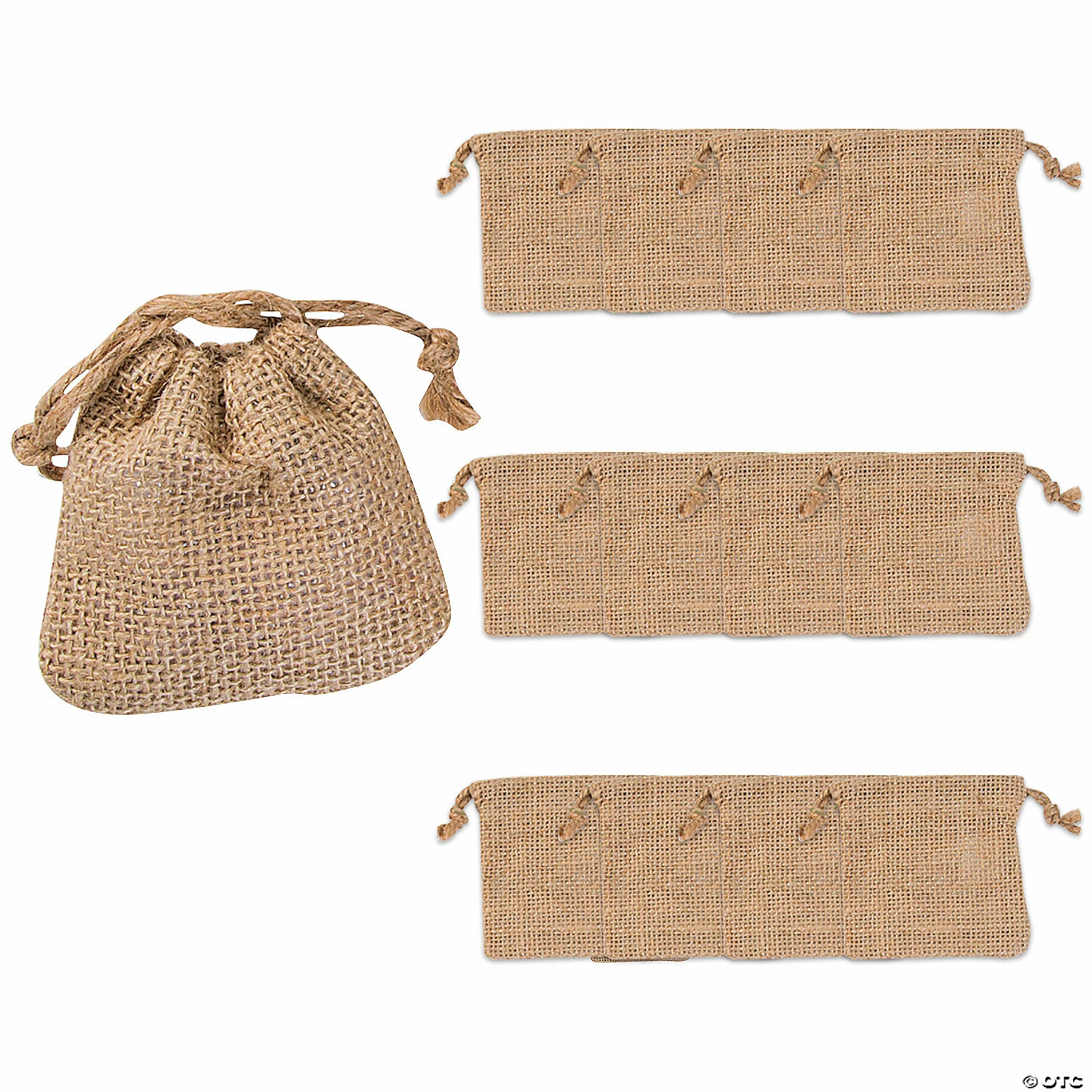 Budget 🔔 4" x 4" Mini Burlap Drawstring Treat Bags - 12 Pc. 😍 3 Budget 🔔 4" x 4" Mini Burlap Drawstring Treat Bags - 12 Pc. 😍