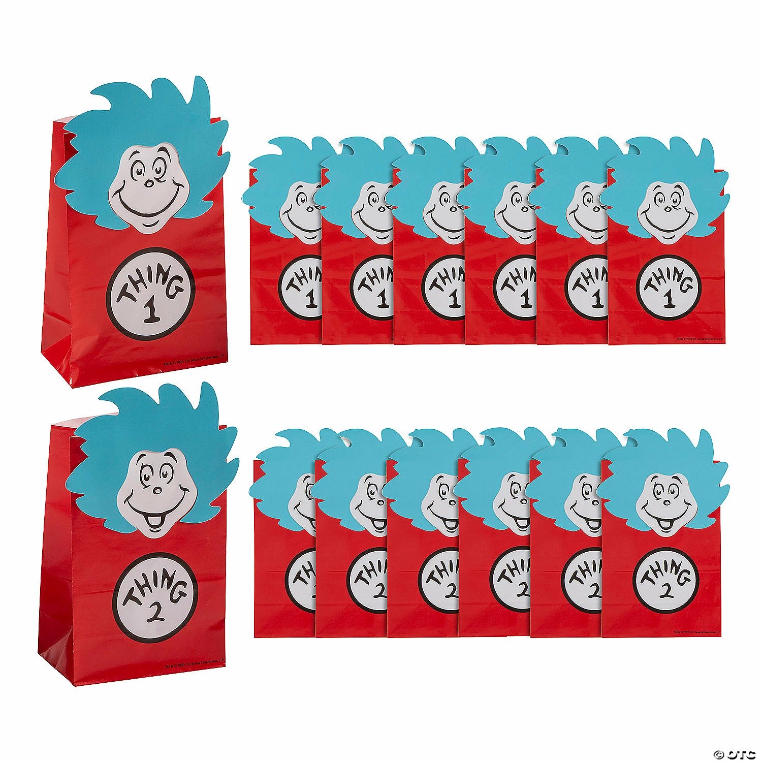 Best deal 🤩 4" x 6" Dr. Seuss™ Thing 1 & Thing 2 Paper Treat Bags - 12 Pc. 💯 3 Best deal 🤩 4" x 6" Dr. Seuss™ Thing 1 & Thing 2 Paper Treat Bags - 12 Pc. 💯