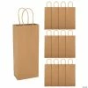 Best Pirce 😀 5 1/2" x 13" Kraft Paper Wine Bottle Bags - 12 Pc. 🤩 -Cheap Birthday Party Favors Store 5 1 2 x 13 kraft paper wine bottle bags 12 pc 13964292