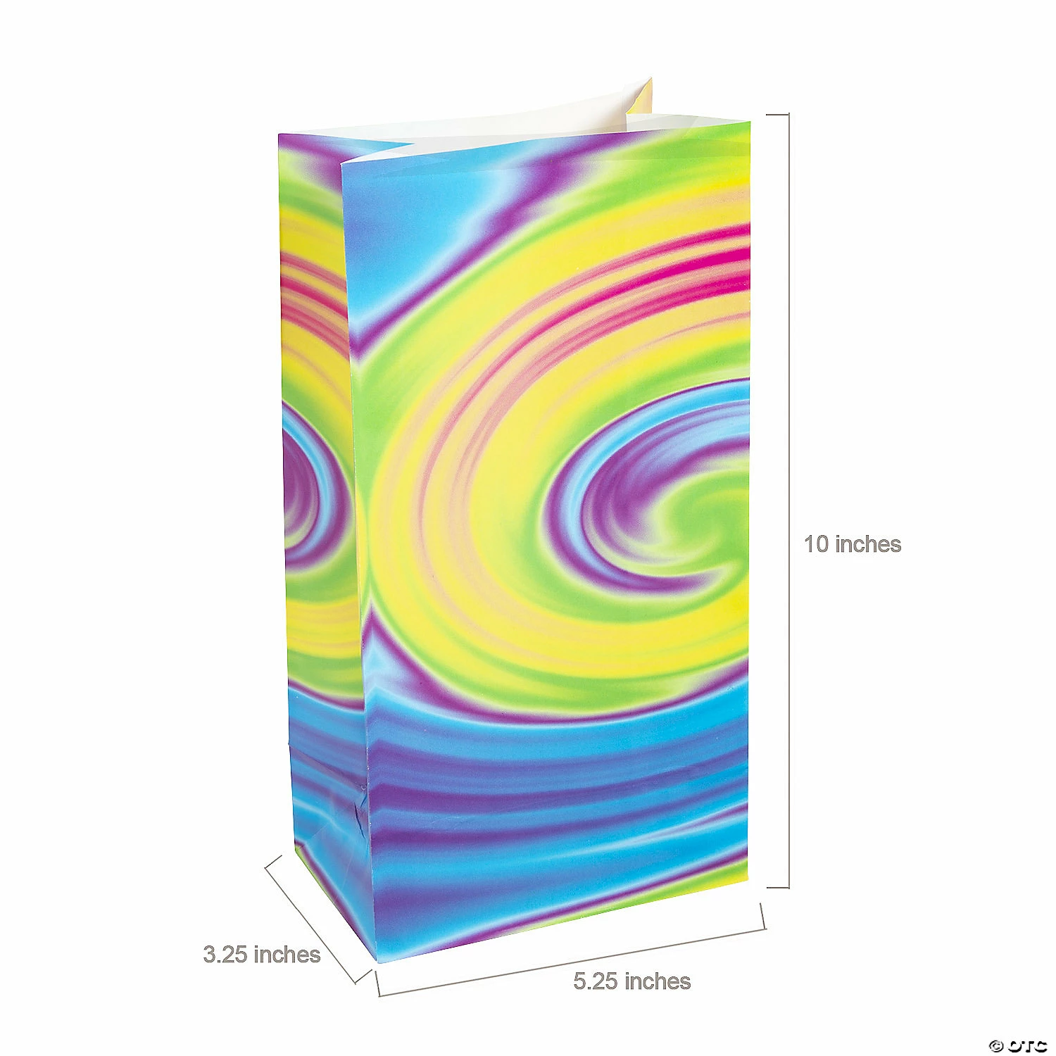 Top 10 π 5 1/4" x 10" Tie-Dyed Treat Bags - 12 Pc. π₯ 4 Top 10 π 5 1/4" x 10" Tie-Dyed Treat Bags - 12 Pc. π₯ - Image 2