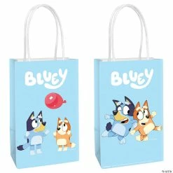 Brand new 👏 5 1/4" x 8 1/4" Medium Bluey Party Kraft Paper Gift Bags - 8 Pc. 🥰