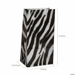 Deals 🌟 5" x 10" Animal Print Paper Treat Bags - 12 Pc. 🌟 -Cheap Birthday Party Favors Store 5 x 10 animal print paper treat bags 12 pc 3 311 a01