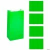Wholesale π Paper Treat Bags - 12 Pc. π 2 Wholesale π Paper Treat Bags - 12 Pc. π -Cheap Birthday Party Favors Store 5 x 10 green treat bags 12 pc 3 175