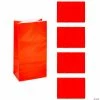 Wholesale 💯 Paper Treat Bags - 12 Pc. 😉 -Cheap Birthday Party Favors Store 5 x 10 red treat bags 12 pc 3 166