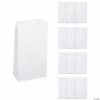 Wholesale 🛒 Paper Treat Bags - 12 Pc. ✨ -Cheap Birthday Party Favors Store 5 x 10 white treat bags 12 pc 3 173