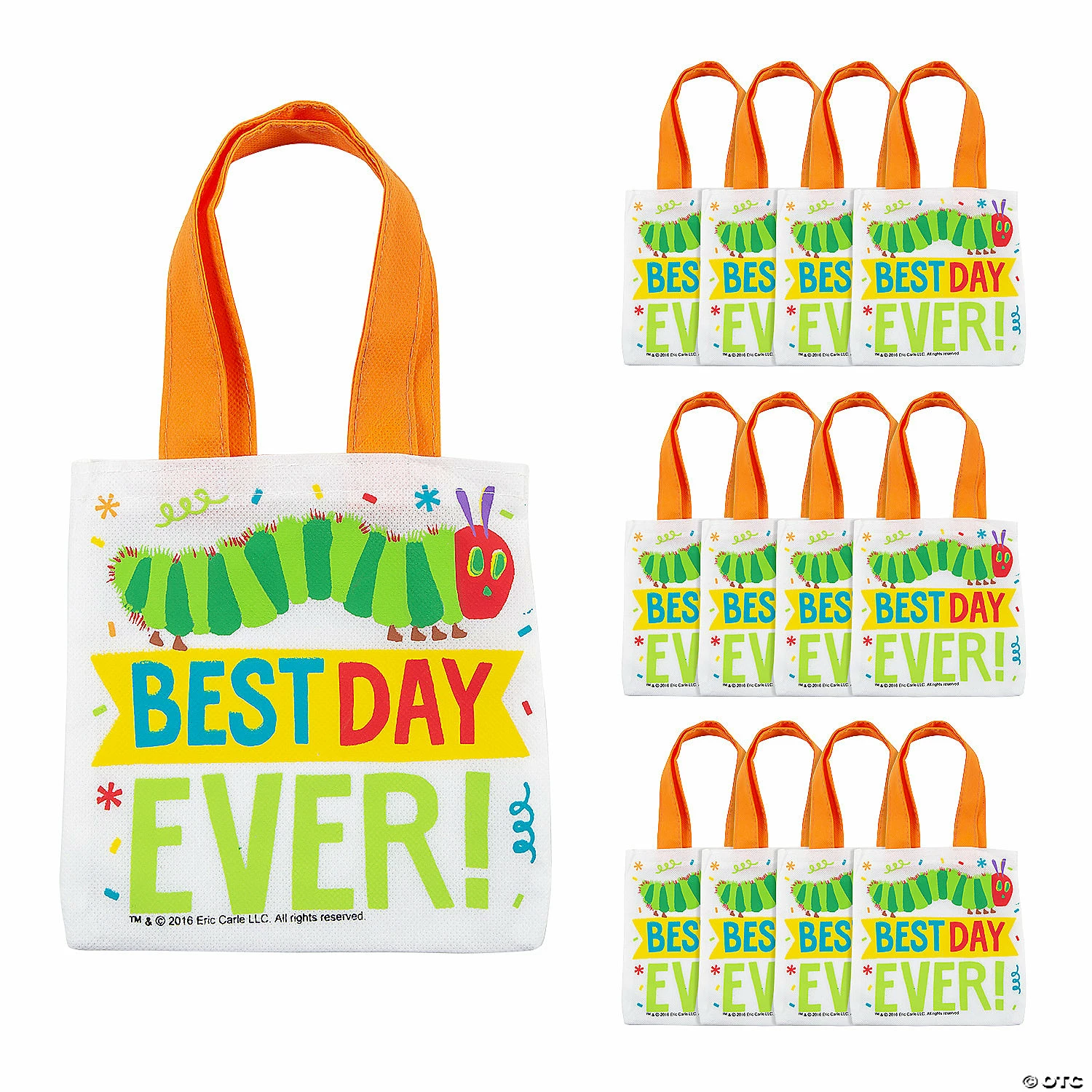 Coupon ⭐ 6 1/2" x 6" Mini Eric Carle’s The Very Hungry Caterpillar™ Nonwoven Tote Bags - 12 Pc. ✔️ 3 Coupon ⭐ 6 1/2" x 6" Mini Eric Carle’s The Very Hungry Caterpillar™ Nonwoven Tote Bags - 12 Pc. ✔️