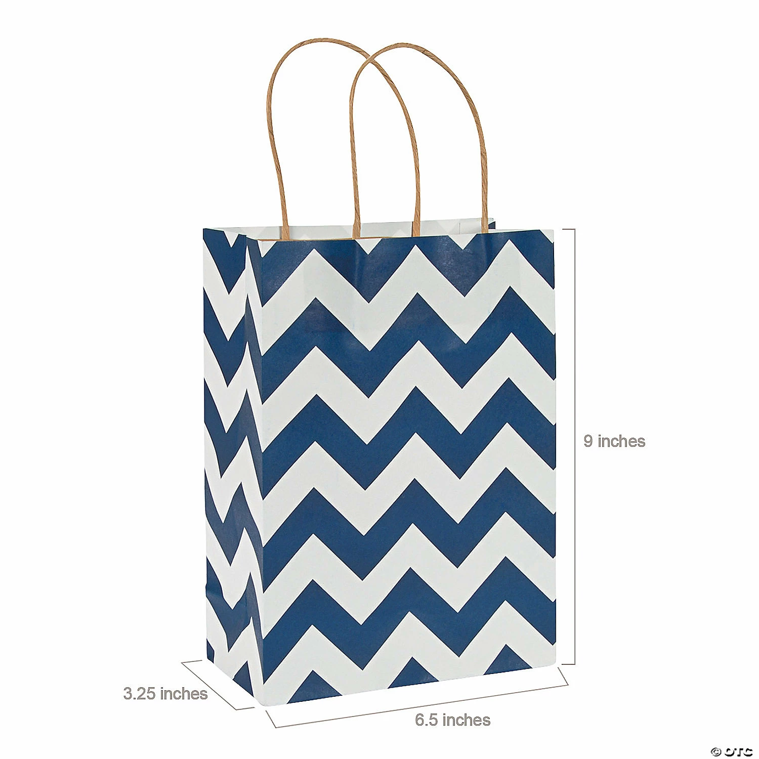 Promo π 6 1/2" x 9" Medium Chevron Kraft Paper Gift Bags - 12 Pc. π₯ 4 Promo π 6 1/2" x 9" Medium Chevron Kraft Paper Gift Bags - 12 Pc. π₯ - Image 2