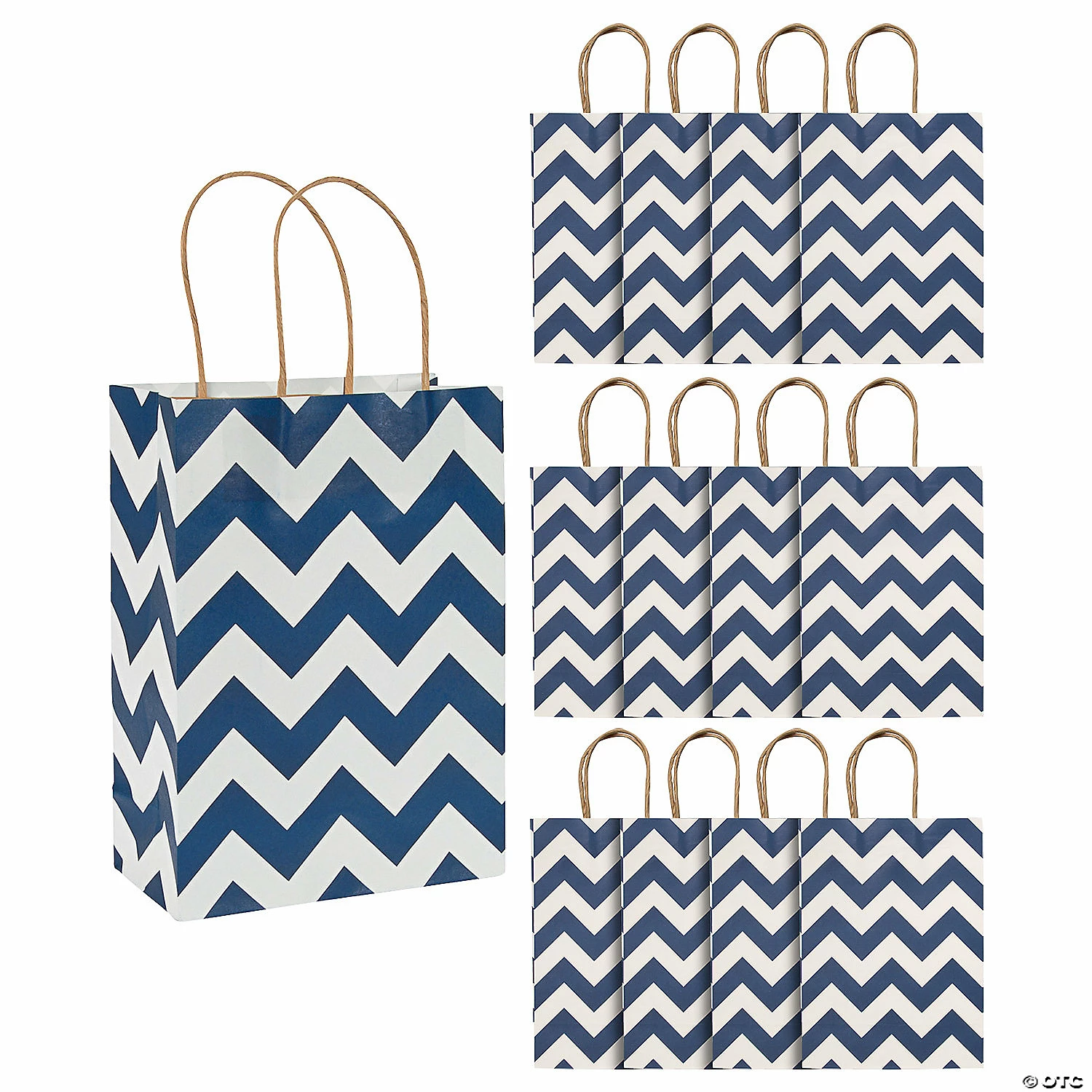 Promo π 6 1/2" x 9" Medium Chevron Kraft Paper Gift Bags - 12 Pc. π₯ 3 Promo π 6 1/2" x 9" Medium Chevron Kraft Paper Gift Bags - 12 Pc. π₯