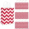 Top 10 👍 6 1/2" x 9" Medium Chevron Kraft Paper Gift Bags - 12 Pc. 👏 -Cheap Birthday Party Favors Store 6 1 2 x 9 medium red chevron kraft paper gift bags 12 pc 13676358