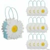 Flash Sale 💯 6" x 6" Medium Daisy Kraft Paper Gift Bags - 12 Pc. ✨ -Cheap Birthday Party Favors Store 6 x 6 medium daisy kraft paper gift bags 12 pc 14104461